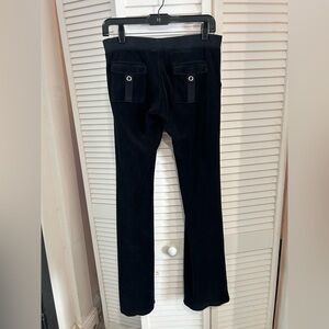 Y2K juicy couture velour pants with back pockets